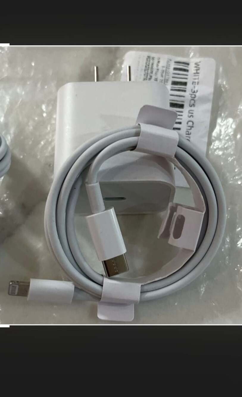 20W USB-C Power Adapter  to USB-C Lightning Cable ( 14th gen and down iPhones)